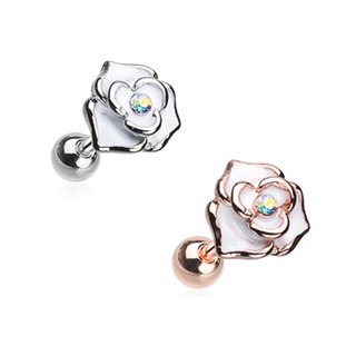 Barbell Piercing - Short - Steel - Rose [02.] - rose gold