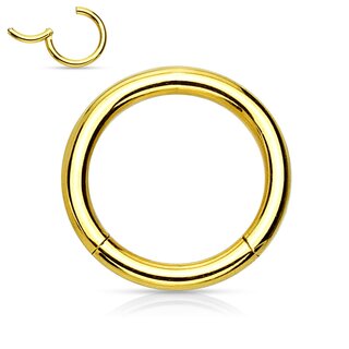 Segement Ring Piercing - Clicker [02.] - 1.2 x 8 mm - Color: black