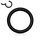 Segement Ring Piercing - Clicker [02.] - 1.2 x 8 mm - Color: black