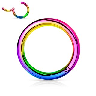 Segement Ring Piercing - Clicker [16,] - 1.6 x 8 mm - Color: black
