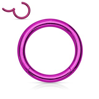 Segement Ring Piercing - Clicker [21.] - 1.6 x 10 mm - Color: gold