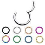 Segement Ring Piercing - Clicker [21.] - 1.6 x 10 mm -...