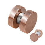 Magnet Fake Plug - Steel - Rose Gold [2.] - 8 mm