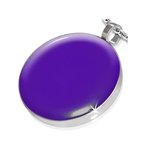 Pendant - Silver - Round - Purple
