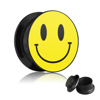 Picture Ear Plug - Screw - Smiley