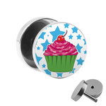 Picture Fake Plug - Cupcake - Stars