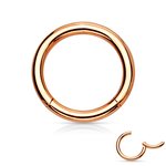 Segement Ring Piercing - Clicker - Rose Gold