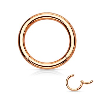 Segement Ring Piercing - Clicker - Rose Gold [01.] - 1.2 x 8 mm