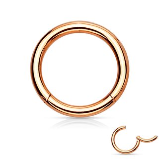 Segement Ring Piercing - Clicker - Rose Gold [02.] - 1,2 x 10 mm