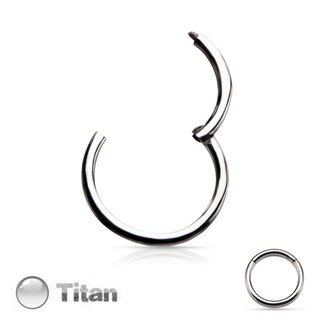 Segement Ring Piercing - Clicker - Titan [01.] - 1.2 x 8 mm