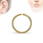 Piercing Ring - Continuous Ring - Gold
