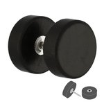 Piercing Fake Plug - Wood - Black [01.] - 1.0 x 6 mm