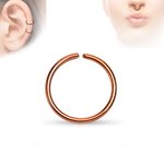 Piercing Ring - Continuous Ring - Rose Gold [04.] - 1,0 x...