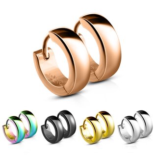 Hoop Earrings - Colorful [04.] - rose gold