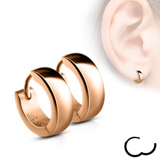 Hoop Earrings - Colorful [04.] - rose gold