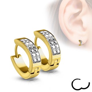Hoop Earrings - Crystals