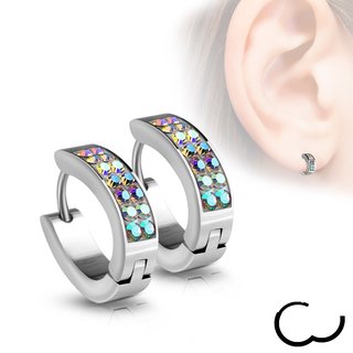 Hoop Earrings - Crystals