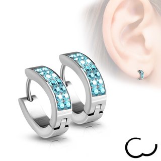 Hoop Earrings - Crystals