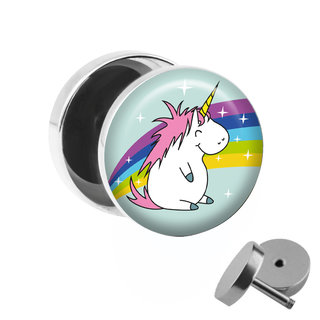 Picture Fake Plug - Fat Unicorn with Rainbow
