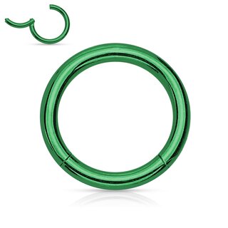 Segement Ring Piercing - Clicker [28.] - 1.2 x 6 mm - Color: black