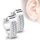 Hoop Earrings - Crystals - Triangle