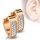 Hoop Earrings - Crystals - Triangle