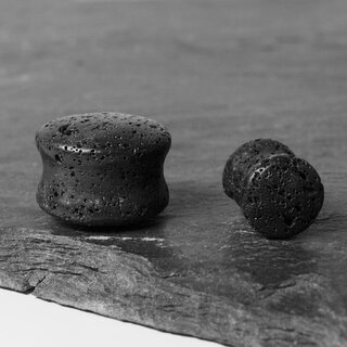 Stone Ear Plug - Lava 6 mm