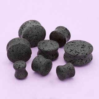 Stone Ear Plug - Lava 6 mm