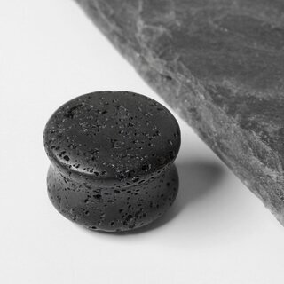 Stone Ear Plug - Lava 6 mm