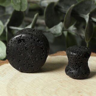 Stone Ear Plug - Lava 6 mm