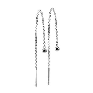 Ear Stud - Silver - Chain