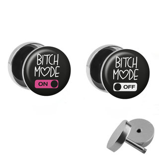 Picture Fake Plug Set - Bitch Mode ON and Bitch Mode OFF