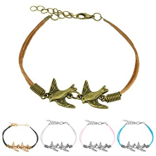 Bracelet - Leather - Swallows