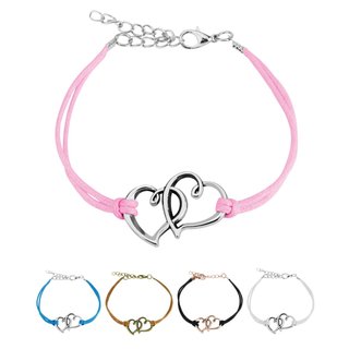 Bracelet - Leather - Hearts