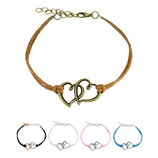 Bracelet - Leather - Hearts