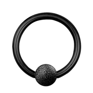 Ball Closure Ring - Steel - Diamond - Black