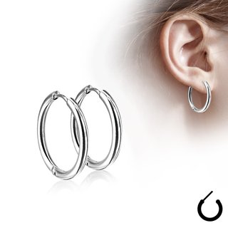 Hoop Earrings - Slim - Colorful - 5 Sizes