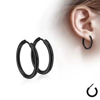 Hoop Earrings - Slim - Colorful - 5 Sizes