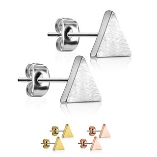 Ear Stud - Triangle - Matte