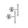 Ear Stud - Bar - Silver - Crystals