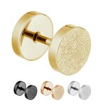 Piercing Fake Plug - Steel - Diamond - [17.] gold 6mm