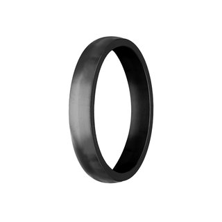 Ring - Stainless Steel - 4 Width - Matte - Black