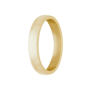 Ring - Stainless Steel - 4 Width - Matte - Gold