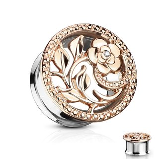 Flesh Tunnel - Rose - Rose Gold