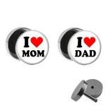 Picture Fake Plug Set - I love Mom and Dad