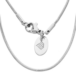 Max Palmer - Snake Necklace - Steel black - [22.] Thickness: 1,2mm - Length: 40cm