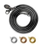 Max Palmer - Snake Necklace - Steel black - [22.]...
