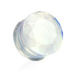 Stone Ear Plug - Crystal - Opalith 12 mm