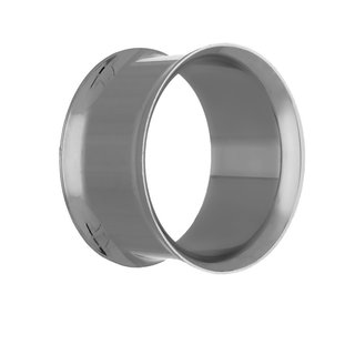 Titanium Flesh Tunnel - Double Flare - Silver 14 mm