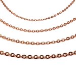 Necklace - Steel - 4 Colors - [50.] rose gold -...